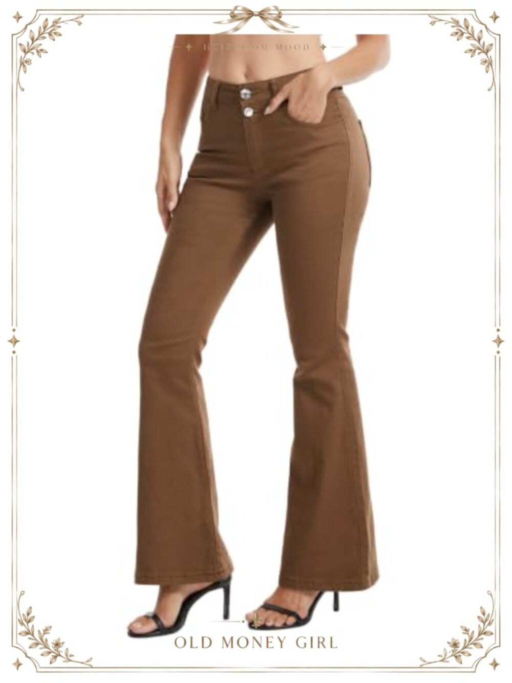 Wide Leg High Waisted Baggy Stretchy Denim Jeans for Women